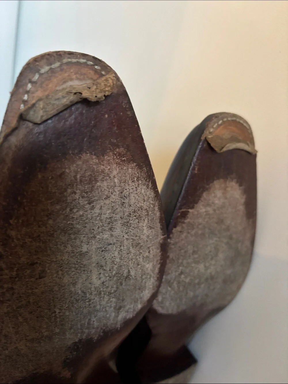 COBBLER UNION Balmoral Brogue Boots in Museum Brown Size 10.5